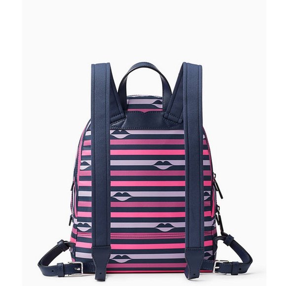 NWT Kate Spade KARISSA NYLON LIP PINK BACKPACK BAG